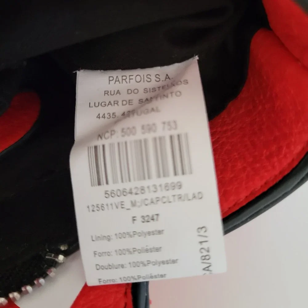 Parfois Red Vegan Faux Leather Medium Cross Body Bag, Tote Handles, GUC - Picture 9 of 12